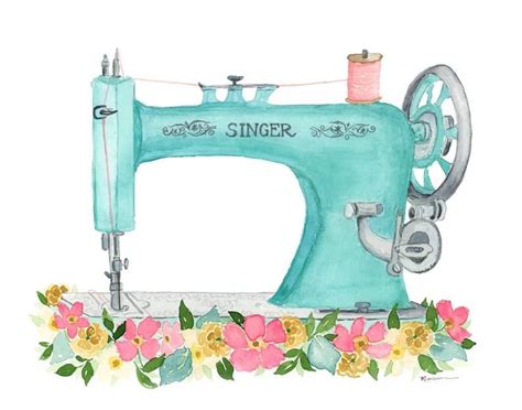 Vintage Sewing Machine Instant Download Etsy Love Sewing Easy Sewing