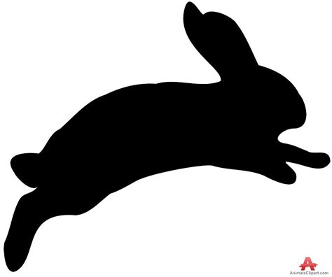 Easter Bunny Rabbit show jumping Silhouette Clip art - watercolor