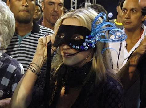 Media Madonna At The Carnival Parade In The Sambadrome Rio De