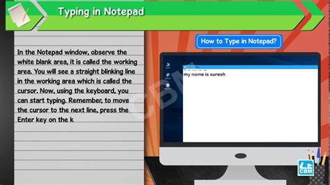 Typing In Notepad Computer Book I Smart With Computer Youtube
