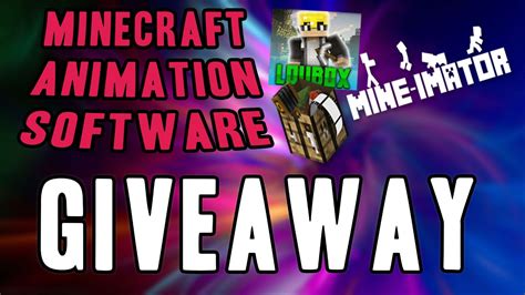 Minecraft Animation Software Giveaway Youtube