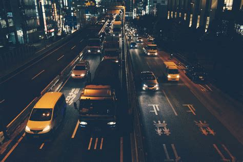 Free Images Road Traffic Street Night Highway Cityscape Evening