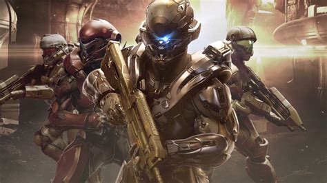 Halo 5 Guardians Key Art Teaser Completed Master Chiefs Blue Team