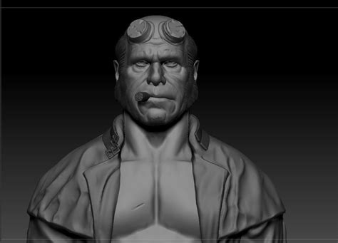 Ron Pearlman Hellboy Guillermo Del Toro S Hellboy 3d Model 3d