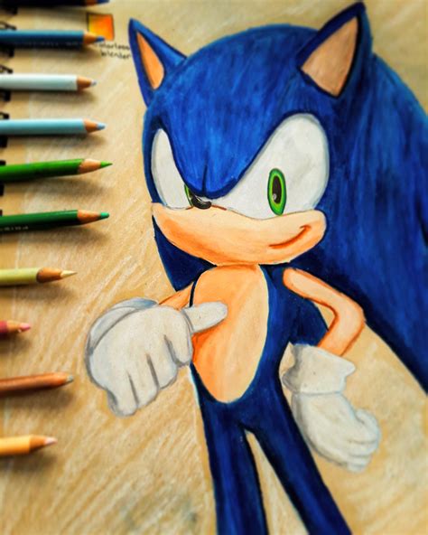 Sonic Pencil Drawing