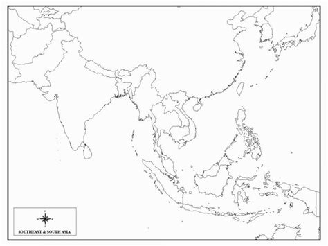 Southeast Asia Map Blank Unlabeled Map Of East Asia Blank Asean Up East