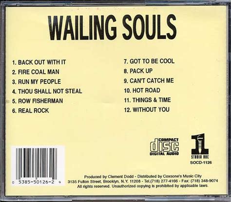 Opdk The Wailing Souls The Wailing Souls Studio One Cd