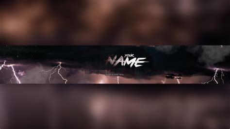 Free Stormy Youtube Banner Template 5ergiveaways