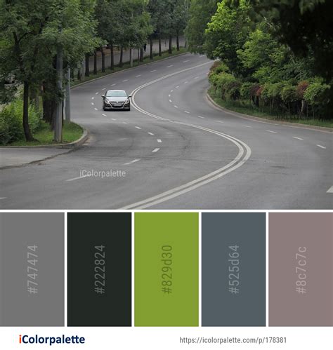 Color Palette Ideas From Road Car Highway Image Icolorpalette