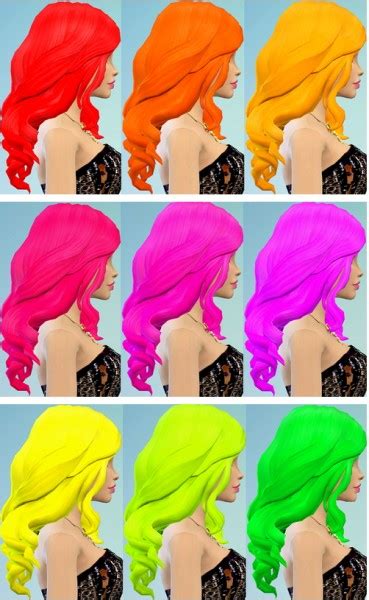 Ohmyglobsims Electric Hairstyle Recolor Sims 4 Hairs