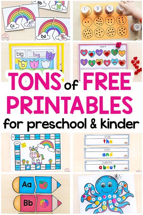 Free Printable Activities For Kids Kindergarten Activities Printable