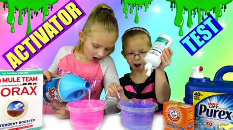 Testing Different Activators For Slime Which One Works Best Youtube