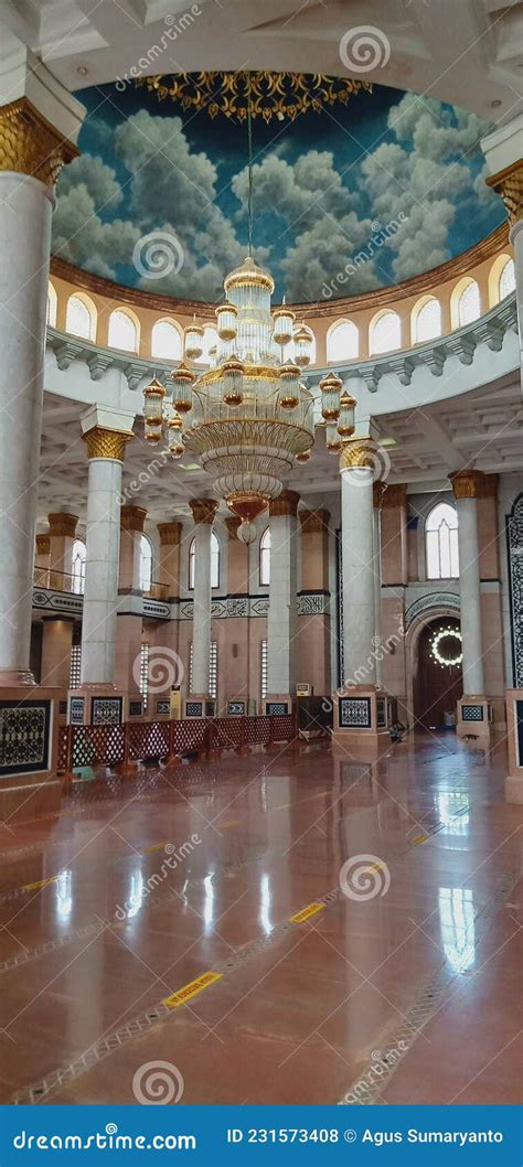 The Architecture Of Dian Al Mahri Mosque Golden Dome Mosque Stock