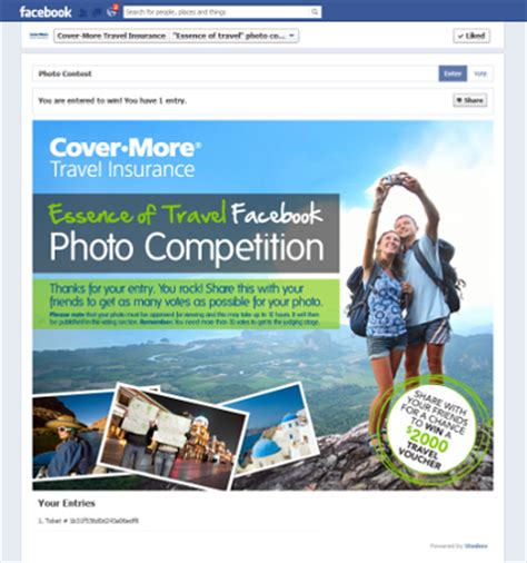 This is a facebook photos contest application that. Woobox Photo Contest App