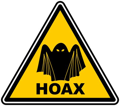 Clipart - Hoax warning