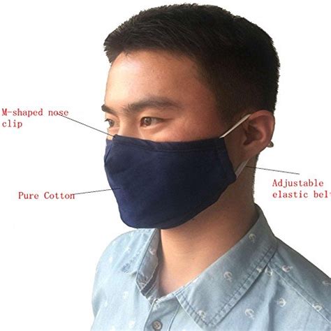 Dust Allergy Flu Masks Washable Zwzcyz Unisex Pm 25 Anti Dust Pollution Mask Pollen Mask Can