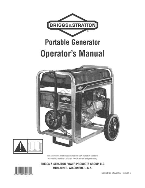 Briggs And Stratton 030422 0 User Manual Generator Manuals And Guides