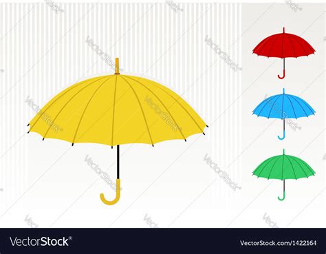 Color Umbrellas Royalty Free Vector Image Vectorstock