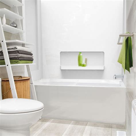 Quick pitch bathtub side drain kit. CRAIG Alcove apron bathtub with right side drain | Bath ...