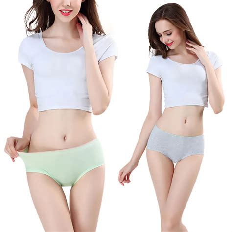 Buy New Sexy Panties Solid Cotton Underwear Women Splice Candy Underwear Girls