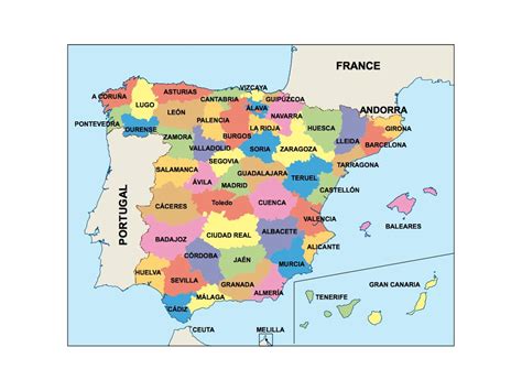 Mapa de españa por provincias mapa españa por provincias lea también: Espana mapa de presentaciones | Netmaps. Mapas de España y ...