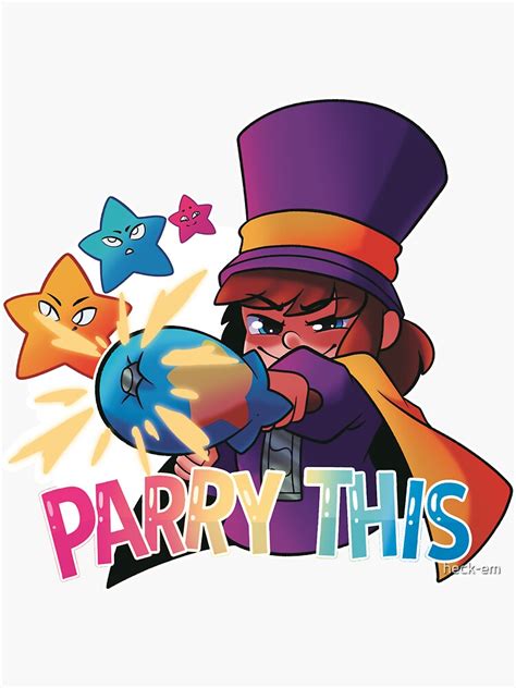 Ahit Parry This Hat Kid Sticker For Sale By Heck Em Redbubble