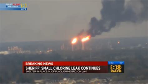 Baton Rouge Dow Chemical Plant Chlorine Leak Emergency Crews
