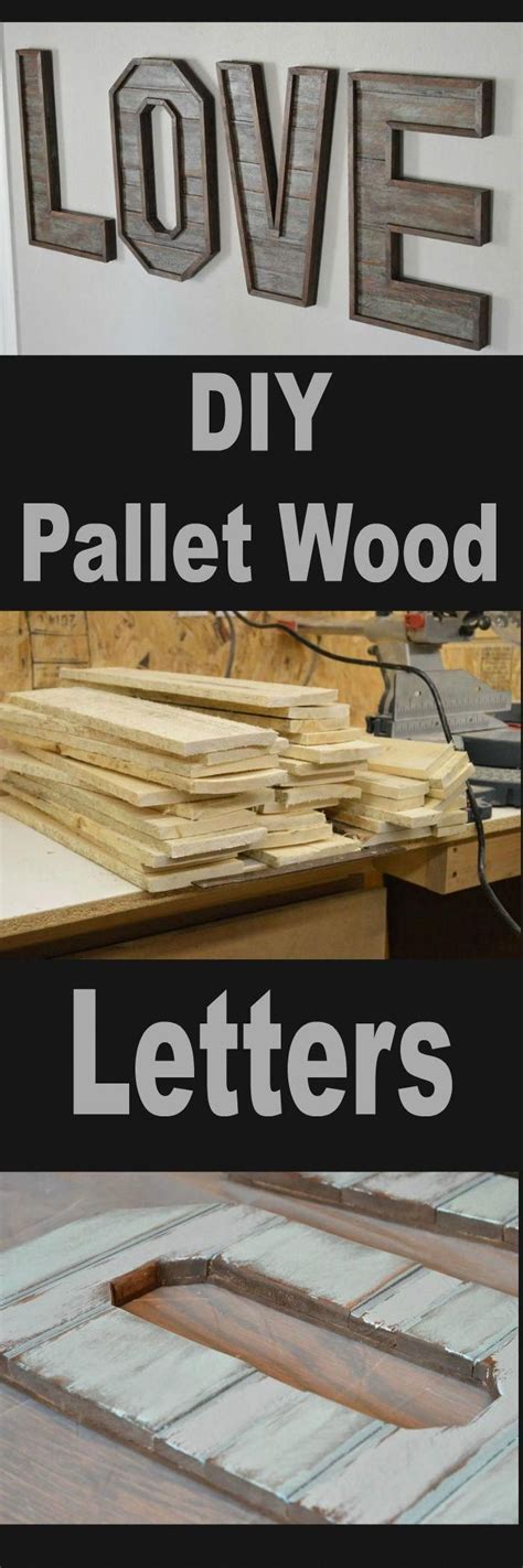 Diy Pallet Wood Letters Pallet Diy Pallet Home Decor Wood Pallets
