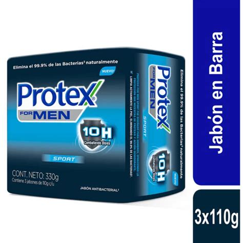 Jabón En Barra Protex Men Sport 110g X 3 Und Compra