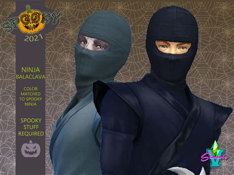 The Sims Resource Spooky Ninja Balaclava