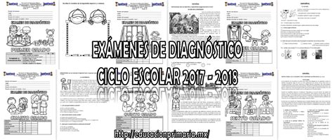 Ex Menes De Diagn Stico De Todos Los Grados Del Ciclo Escolar