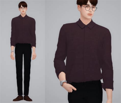 Male Basic Shirts For The Sims 4 By By2ol Spring4sims Sims 4 Sims