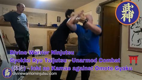 Gyokko Ryu Taijutsu Unarmed Combat 体術 Ichi No Kamae Against Omote