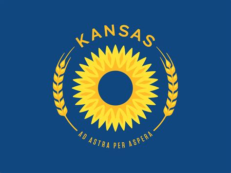 Kansas State Flag Update By Steve Hamaker On Dribbble