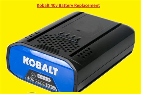 Kobalt 40v Battery Archives The Engineering Knowledge