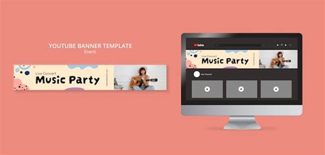 Free Psd Flat Design Music Event Youtube Banner