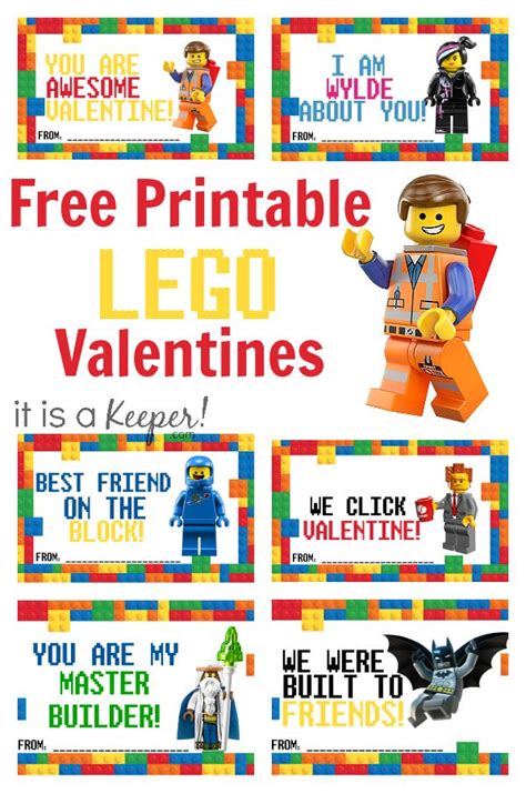 Free Printable Lego Valentines Day Cards For Kids