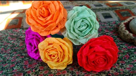 Cara Membuat Bunga Mawar Dari Kertas Krep Dan Lidi Delinewstv