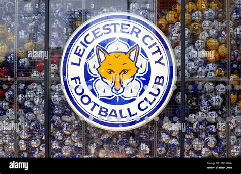 General View Of The Leicester City Logo Stock Photo Alamy