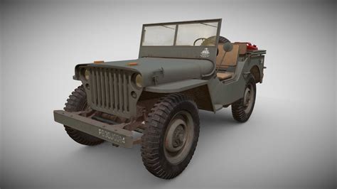 Willy Jeep 3d Model By Uday Udayjeet Cf82c27 Sketchfab