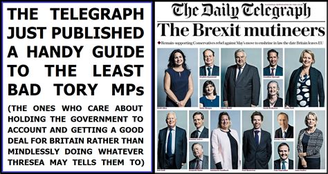 The Daily Telegraphs Effort To Bully These Tory Mps Has Backfired