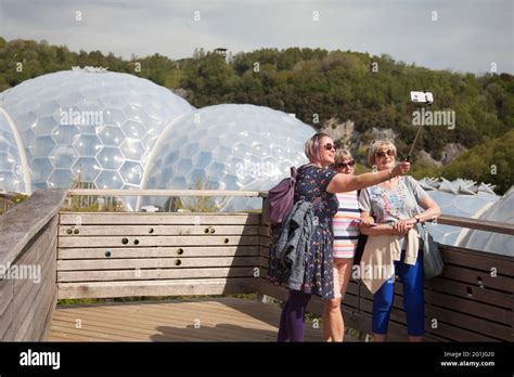 Eden Project Cornwall 2021 Visitors Hi Res Stock Photography And Images