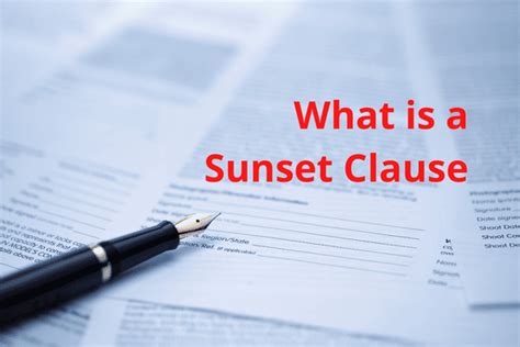 What Is A Sunset Clause Everything You Need To Know