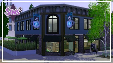 Sims 3 Coffee Shop Speed Build Shops On Sunset Series Sims 3