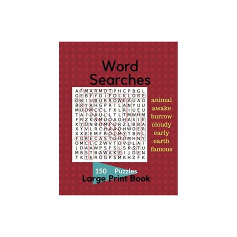 Word Search 150 Puzzles Large Print Book : Word Searches for Adults