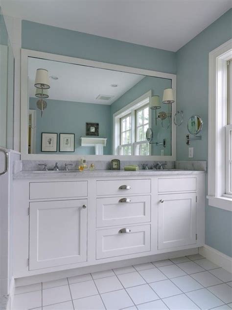 Floating vanity enhances the footprint. Bathroom White Vanity Bathroom Design, Pictures, Remodel ...