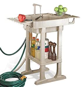 This outdoor utility sink is great for cleaning vegetables fresh out of the garden or to wash your hands after working in. Amazon.com : Reel Smart Outdoor Sink Center SK-241031 ...