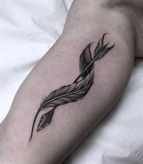 Feather Arrow Tattoo Designs Creativefan