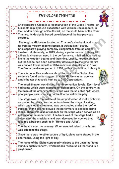 Elizabethan Theatre Explained By Willy - 29 Theater Through The Ages Worksheet Answers - Worksheet Information