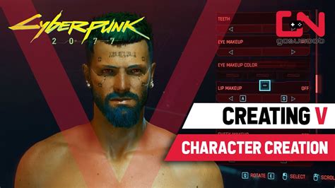 Cyberpunk 2077 Character Creation Male V Hairstyles Cyberwear